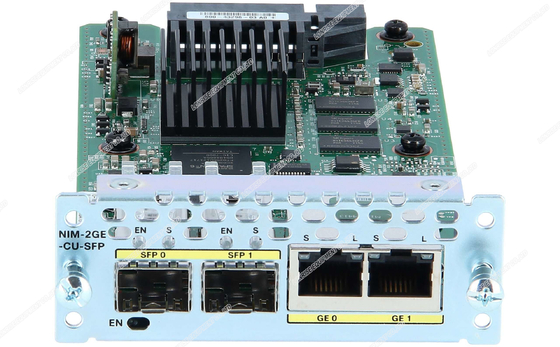 Moduli 10/100/1000 del router di Cisco di Ethernet di SM-2GE-SFP-CU Mbps per la rete di affari
