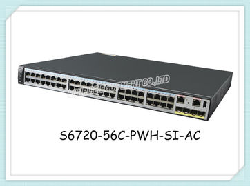 Commutatore di rete di S6720-56C-PWH-SI-AC Huawei 32 evento dei porti 4 dei porti 16x100M/1/2.5/5/10G di gigabit 10 SFP+ PoE++