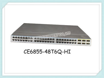 Commutatore di rete di Huawei CE6855-48T6Q-HI 48-Port 10GE RJ45,6-Port 40GE QSFP+, senza fan e modulo di potere