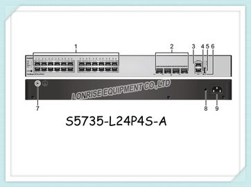 Commutatori di rete di Huawei S5735-L24P4S-A 24 supporti del porto di gigabit tutto il porto della tratta in discesa di GE
