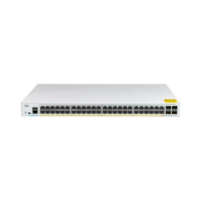 C1000-48P-4G-L Cisco Catalyst 1000 Series Switch 48x 10/100/1000 Ethernet PoE+ e 370W PoE porte di budget, 4x 1G SFP uplink 0