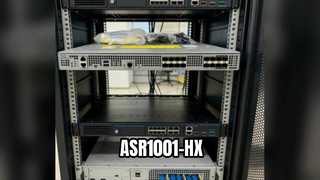 ASR1001-HX Router edge aziendale 1RU, larghezza di banda 60 Gbps, 4x10GE SFP+ + 8x1GE SFP + 4 P configurabili