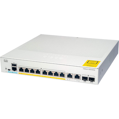 Cisco Catalyst 1000-8T-2G-L Network Switch, 8 porte Gigabit Ethernet (GbE), 2 porte combinate 1G SFP/RJ-45