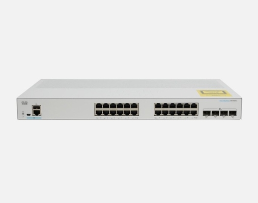 CBS350-24P-4G Cisco Business 350 Switch 24 10/100/1000 PoE+ Ports con 195W Budget di potenza 4 Gigabit SFP