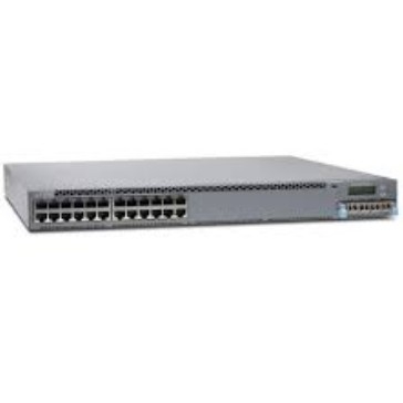 EX3400-24T EX3400 24-Port 10/100/1000BaseT 4 X 1/10G SFP/SFP+ 2 X 40G QSFP+ Ventilatori ridondanti Flusso d'aria frontale-indipendente