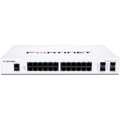 Fortinet FS-124F è un interruttore competitivo in termini di prestazioni e prezzi con 24 porte GE + 4 porte SFP + + 1 console RJ45