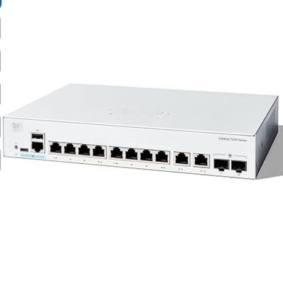 C1200-8P-E-2G Cisco Switches 8x 10/100/1000 PoE + porte con 67W Budget di potenza 2x Gigabit Copper / SFP Combo porte, rack-montabile