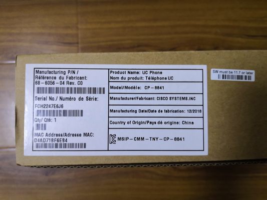 Cisco IP Phone 8841 CP-8841-K9 con LCD 800x480 e 2 porte Ethernet