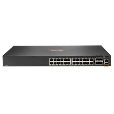 JL725B, switch HPE Aruba 6200F, 24 porte Gigabit/4 SFP+/PoE da 370 W
