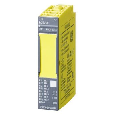 Siemens 6ES7136-6BA00-0CA0 ET200SP F-DI 8x24VDC modulo di ingresso di sicurezza HF con certificazione SIL3 e classificazione PL e