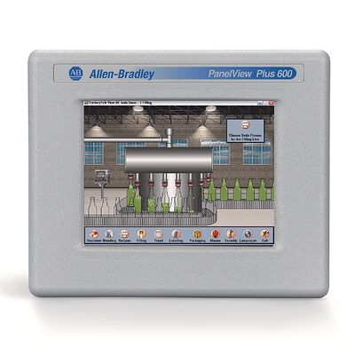 Terminale HMI Touchscreen Allen-Bradley 2711PC-T6C20D8 PanelView Plus 6 Compact 600 Ethernet RS232