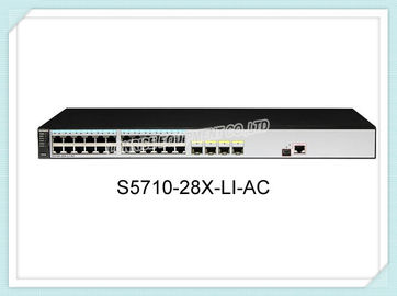 Porte Ethernet del commutatore S5710-28X-LI-AC 24x10/100/1000Base-T di Huawei, 4x10 gigabit SFP+