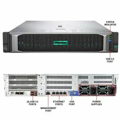 Server dello scaffale del G10 2U di ProLiant D L380 con il 16GB DI RAM dell'argento 4110 di Intel Xeon