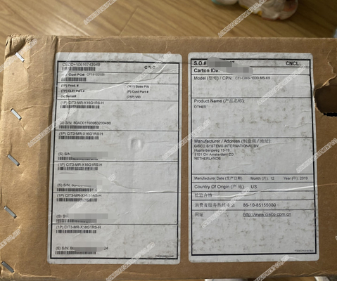 Stoccaggio di CTI-CMS-1000-M5-K9 2TB 2 telai Rackmount 1U delle unità di elaborazione per i commerci video Cisco