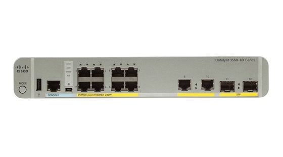 WS-C3560CX-8PC-S 8 - Port Compact Switch Layer 3 POE- 8 X 10/100/1000 Porti Ethernet