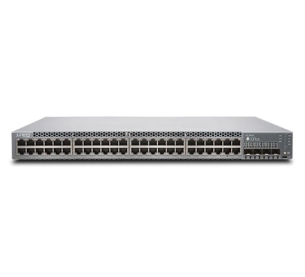 EX3400-48P EX3400 48-Port 10/100/1000BaseT PoE+ 4 X 1/10G SFP/SFP+ 2 X 40G QSFP+ Ventilatori ridondanti Flusso d'aria frontale-indipendente