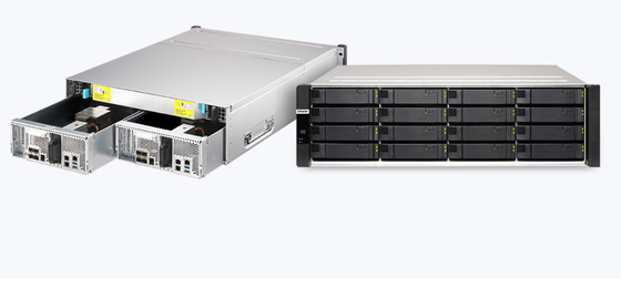 QNAP ES1686dc rack server Enterprise ZFS NAS dispone di processori Intel® Xeon® D
