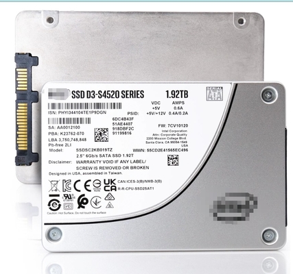 SSDSC2KB019TZ01 Intel D3-S4520 1.92 TB Solid State Drive - 2,5&quot; interno - SATA (SATA/600)