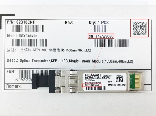 OSX040N01 Huawei Transceiver ottico OSX040N01 02310CNF SFP+ 10G Multi-Mode Module ((1550nm 40km LC LRM)