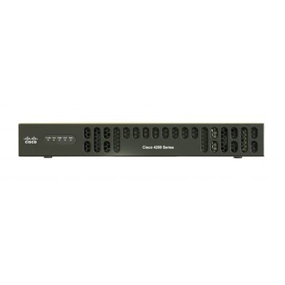 Cisco ISR 4221 SEC Bundle con SEC Lic 35Mbps 75Mbps Portata di sistema, 2 porte WAN/LAN