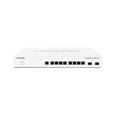 FS-108E-POE Fortiinet FortiSwitch Serie 100 Layer 2 FortiGate switch controller compatibile con PoE+ switch con 8 x GE RJ45