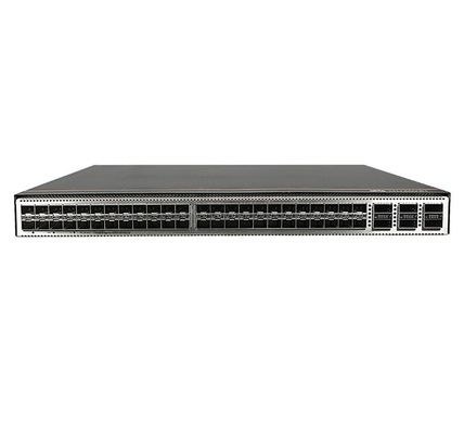 CE6863E-48S6CQ Huawei CloudEngine 6800 48*25G SFP28, 6*100G QSFP28, 2* alimentazione a corrente alternata, uscita/ingresso dell'aria laterale della porta