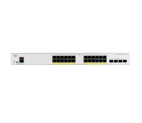 C1000-24T-4G-L - Switch della serie Cisco Catalyst 1000 con 24 porte Ethernet 10/100/1000 e 4 collegamenti ascendenti SFP 1G