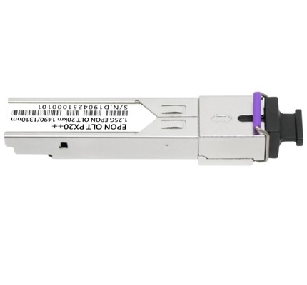 EPON OLT PX20+ 20km Tx 1490nm 1.25G Rx 1310nm 1.25G SFP Connettore di ricevitore SC/UPC