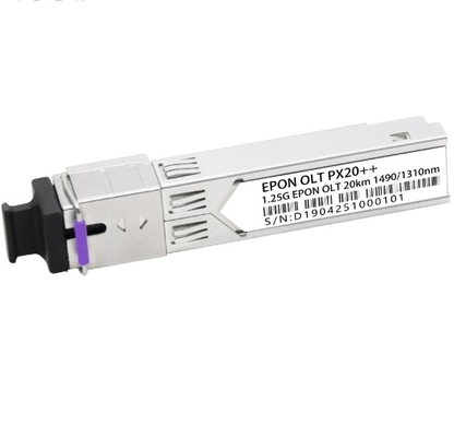 EPON OLT PX20+ 20km Tx 1490nm 1.25G Rx 1310nm 1.25G SFP Connettore di ricevitore SC/UPC