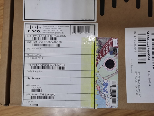 Modulo di stacking di rete Cisco C9200L-STACK-KIT per Catalyst 9200L