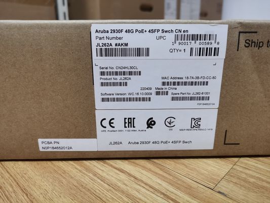 JL262A 	
Switch Aruba 2930F 48G PoE+ 4SFP