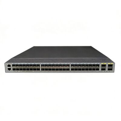 CE6875-48S4CQ-EI, 48 porte SFP+ 10GE, 4 porte QSFP28 100GE o 4 porte QSFP+ 40GE.
