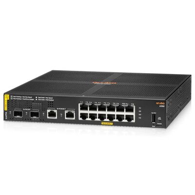 JL679A, switch Aruba 6100, 12xGE PoE/2xSFP+/139 W PoE