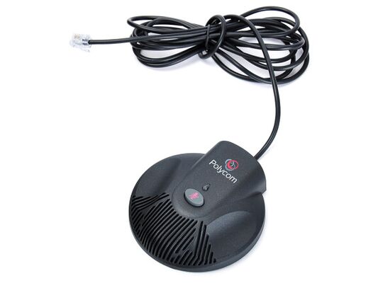 Microfono di espansione SoundStation-2, telefono per conferenze Polycom SoundStation 2, altoparlante ad alta fedeltà/microfono con cancellazione del rumore/Per stanze da 50-70 m²