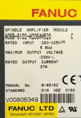 Fanuc A06B-6102-H206 Servo amplificatore mandrino CNC 200-240 V CA ad alta precisione