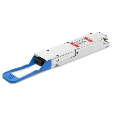 TS-OP-314H-10C/400G OSFP LR4 Fined Top Optical Transceiver con lunghezza d'onda di 1310 nm e trasmissione di 10 km per reti ad alta densità