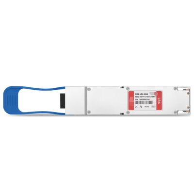 TS-OP-314H-10C/400G OSFP LR4 Fined Top Optical Transceiver con lunghezza d'onda di 1310 nm e trasmissione di 10 km per reti ad alta densità