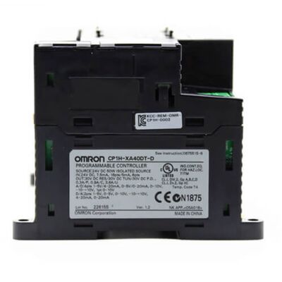 Unità CPU PLC Omron CP1H-XA40DT1-D con 40 I/O, I/O analogici e alimentazione 24V DC per automazione industriale