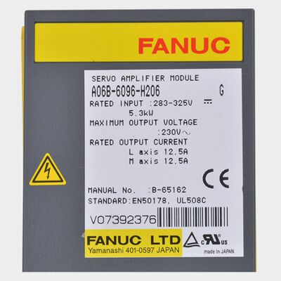 Modulo Amplificatore Servo a Doppio Asse FANUC A06B-6096-H206 con Interfaccia FSSB e Potenza di 5.3 kW per Sistemi CNC