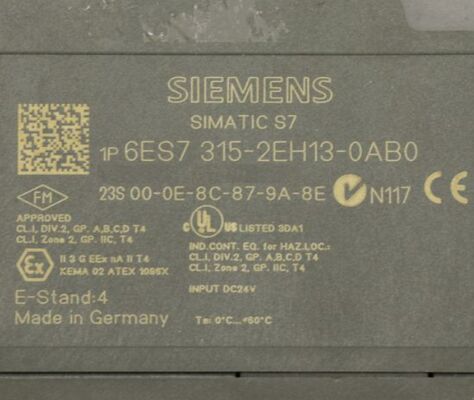 Siemens 6ES7315-2EH13-0AB0 Modulo controller SIMATIC S7-300 CPU 315-2 PN/DP