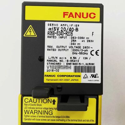 FANUC A06B-6240-H206 Servoamplificatore doppio asse AiSV 20/40-B originale