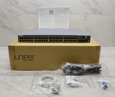 Juniper EX2300-48P 48-Port PoE+ Gigabit Switch, 4×10G SFP+ Uplink, 176Gbps, 130Mpps, 1RU gestito