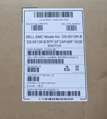 Switch SAN Fibre Channel 16G a 24 porte Brocade BR-6510-24-16G-R, 408 Gbps, montaggio rack 1U