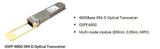 Huawei QSFP-DD-400G-SR4 QSFP-DD 400GBase-SR4 Transceiver Ottico, MMF, 850nm, 0.05km, MPO, APC