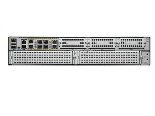 ISR4451-X/K9 Cisco ISR 4451 (4GE, 3NIM, 2SM, 8G FLASH, 4G DRAM), portata di sistema 1-2G, 4 porte WAN/LAN, 4 porte SFP