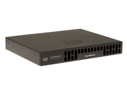ISR4221-SEC/K9 35Mbps-75Mbps Portata di sistema 2 porte WAN/LAN 1 porta SFP CPU multi-core 2 NIM SEC Bundle con SEC L