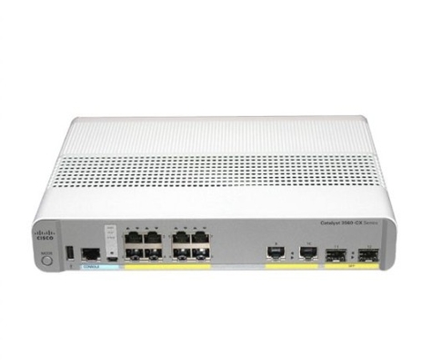 WS-C3560CX-8TC-S 8-Port Compact Switch Layer 3 - 8 X 10/100/1000 Ethernet Ports 2 SFP&2GE Uplinks- Data IP Base