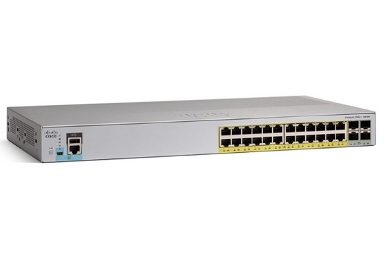 WS-C2960L-24PQ-LL Cisco Catalyst 2960L Switch 24 porte GigE PoE+ 4x10G SFP+ Lan Lite