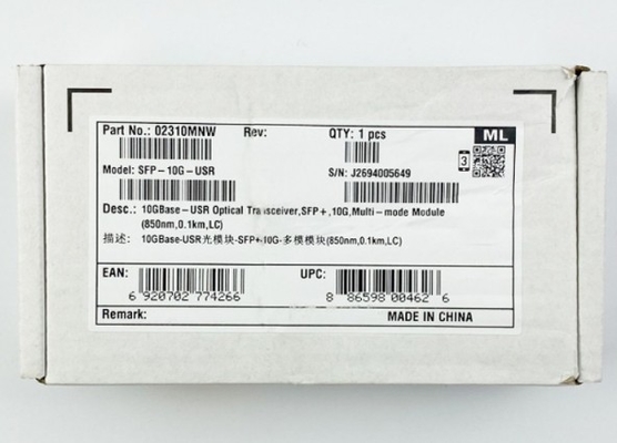 SFP-10G-USR Huawei Transceiver ottico SFP-10G-USR Transceiver ottico SFP+ 10G Modulo multi-modo ((850nm 0.1km LC