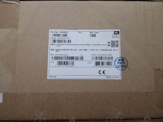 USG6555F-AC Huawei USG6555F-AC Firewall USG6555F AC Host (2*GE RJ45 + 8*GE COMBO + 2*10GE SFP+, 1 alimentatore AC)